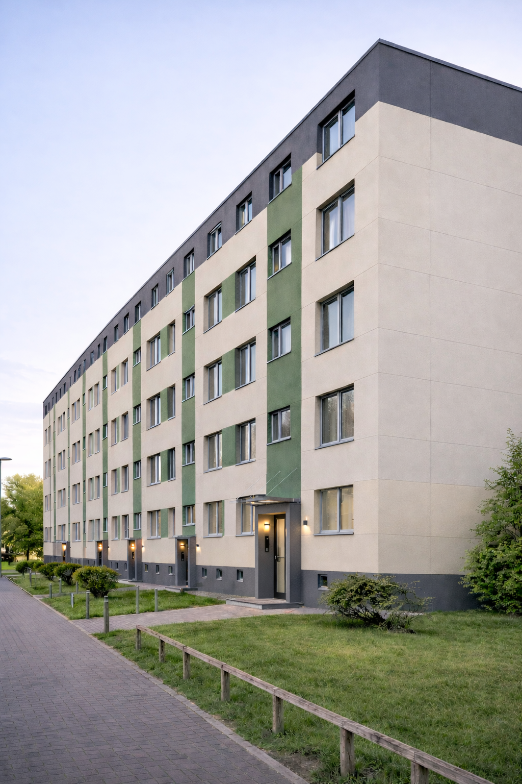 Vision vom fertig umgebauten Plattenbau